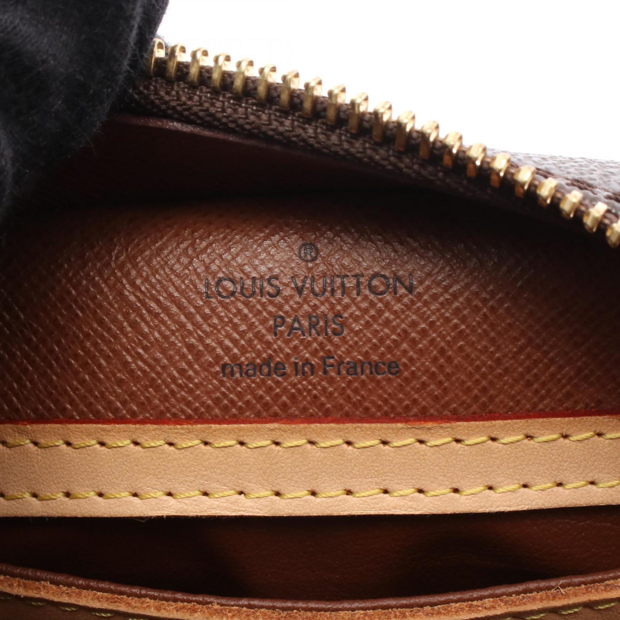 Louis Vuitton Monogram Brown Coated Canvas Leather Shoulder Bag (Pre-Owned)
