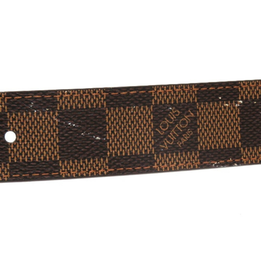 Louis Vuitton Damier Brown Damier Canvas Ebene White Damier Canvas (Pre-Owned)