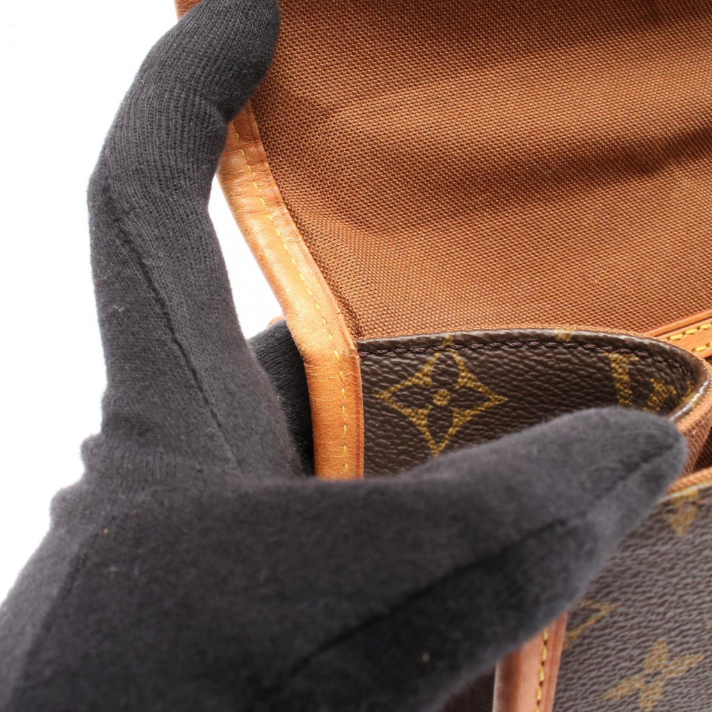 Louis Vuitton Monogram Brown Coated Canvas Leather Handbag (Pre-Owned)