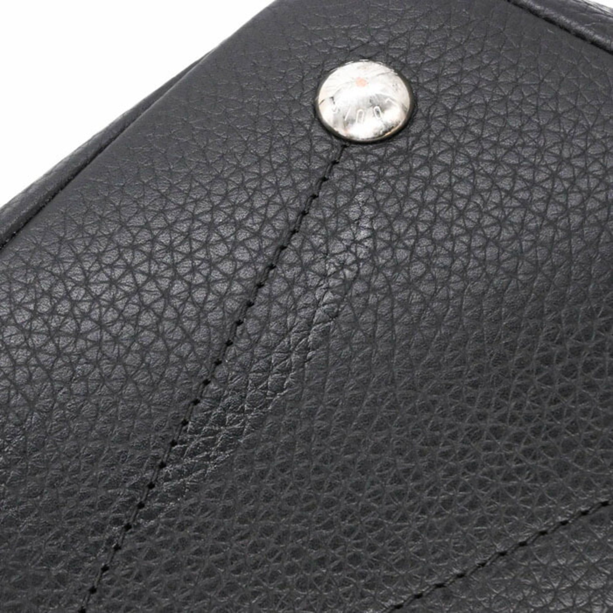Louis Vuitton Black Leather Backpack (Pre-Owned)