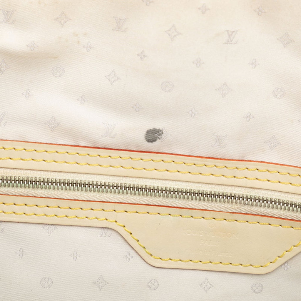 Louis Vuitton Beige Ivory Leather Handbag (Pre-Owned)