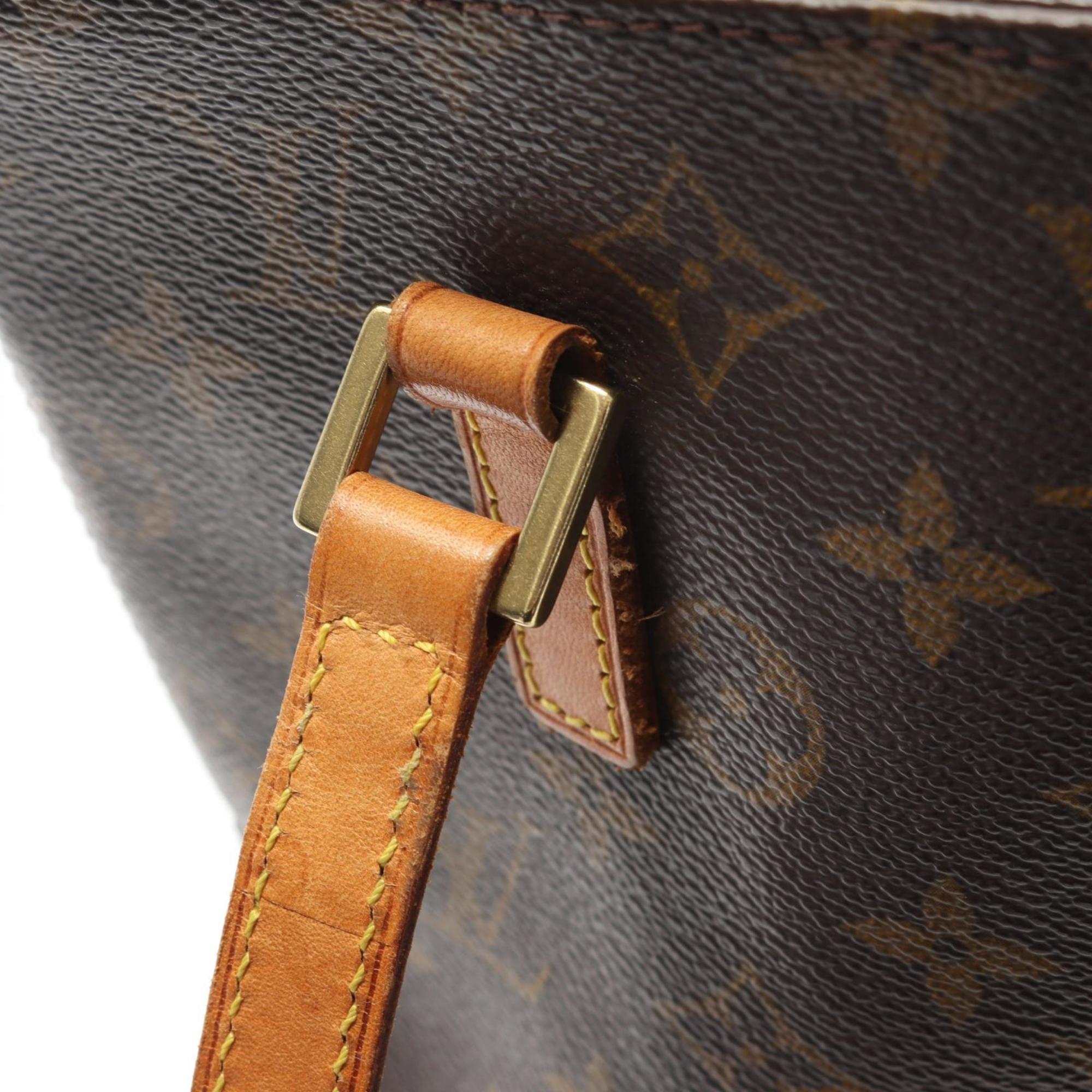 Louis Vuitton Monogram Brown Coated Canvas Leather Handbag (Pre-Owned)
