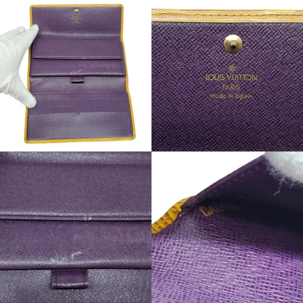 Louis Vuitton Epi Yellow Epi Leather Long Wallet (Bi-Fold) (Pre-Owned)
