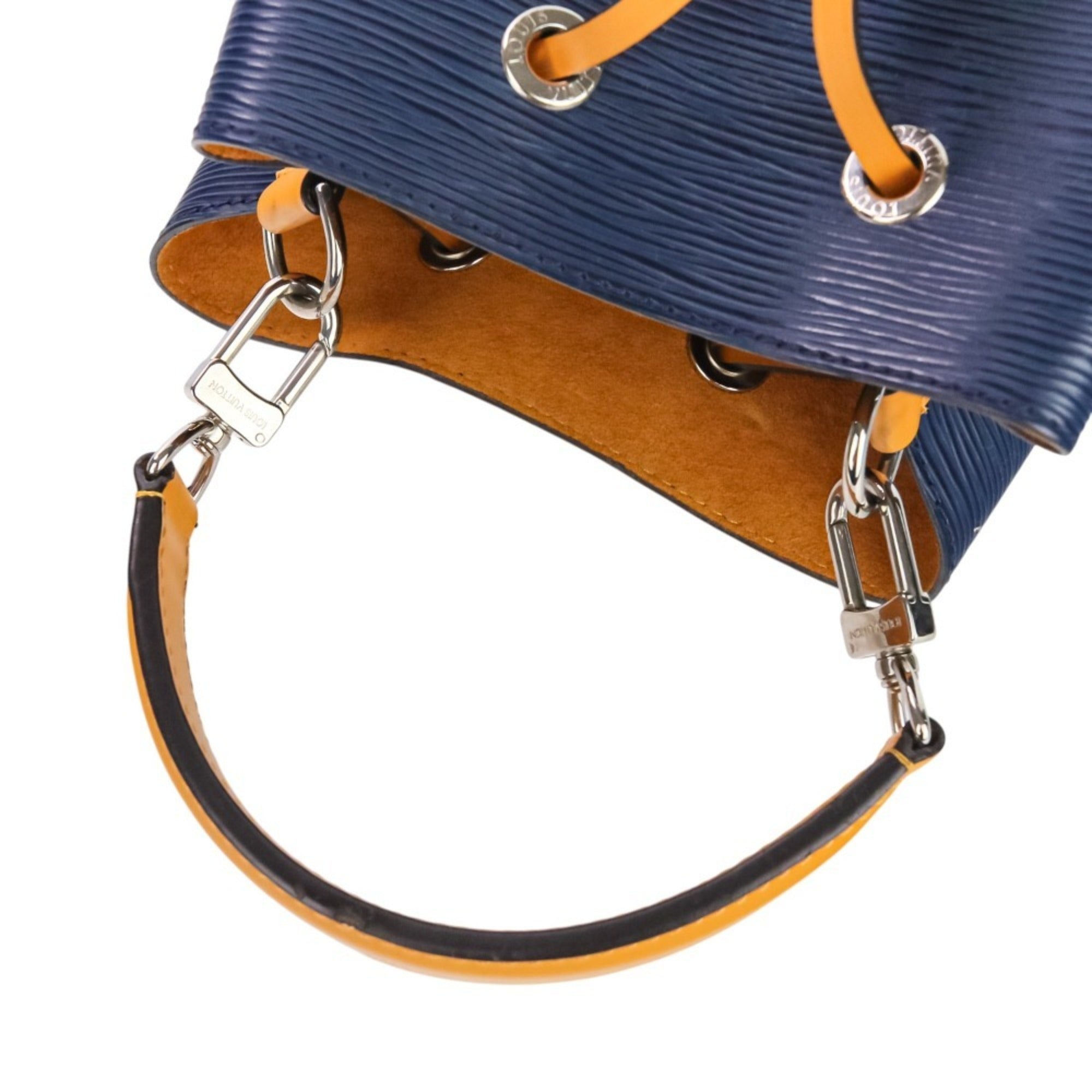 Louis Vuitton Indigo Navy Orange Saffron Handbag Shoulder Bag (Pre-Owned)