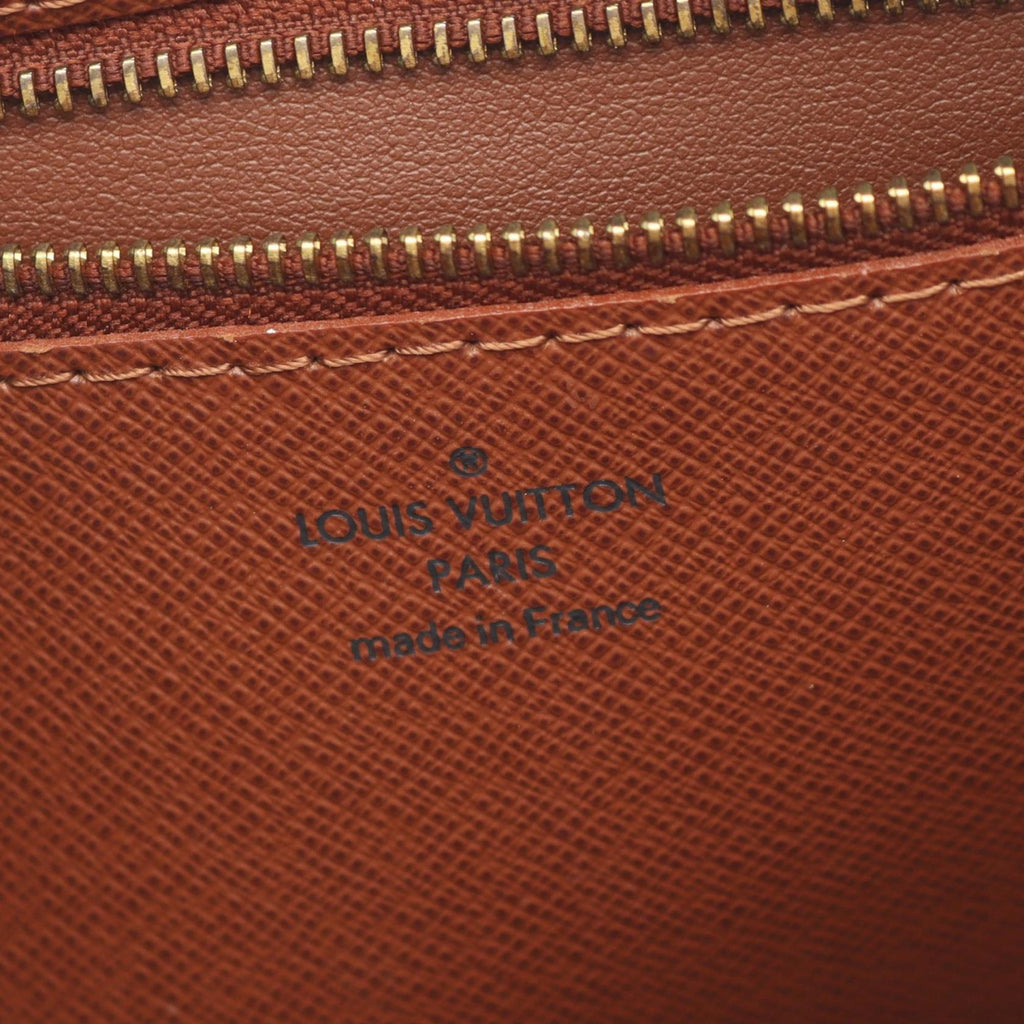 Louis Vuitton Monogram Brown Coated Canvas Leather Shoulder Bag (Pre-Owned)
