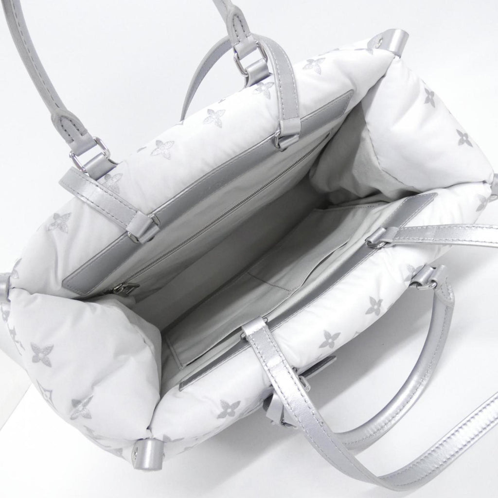Louis Vuitton Silver Nylon Handbag (Pre-Owned)