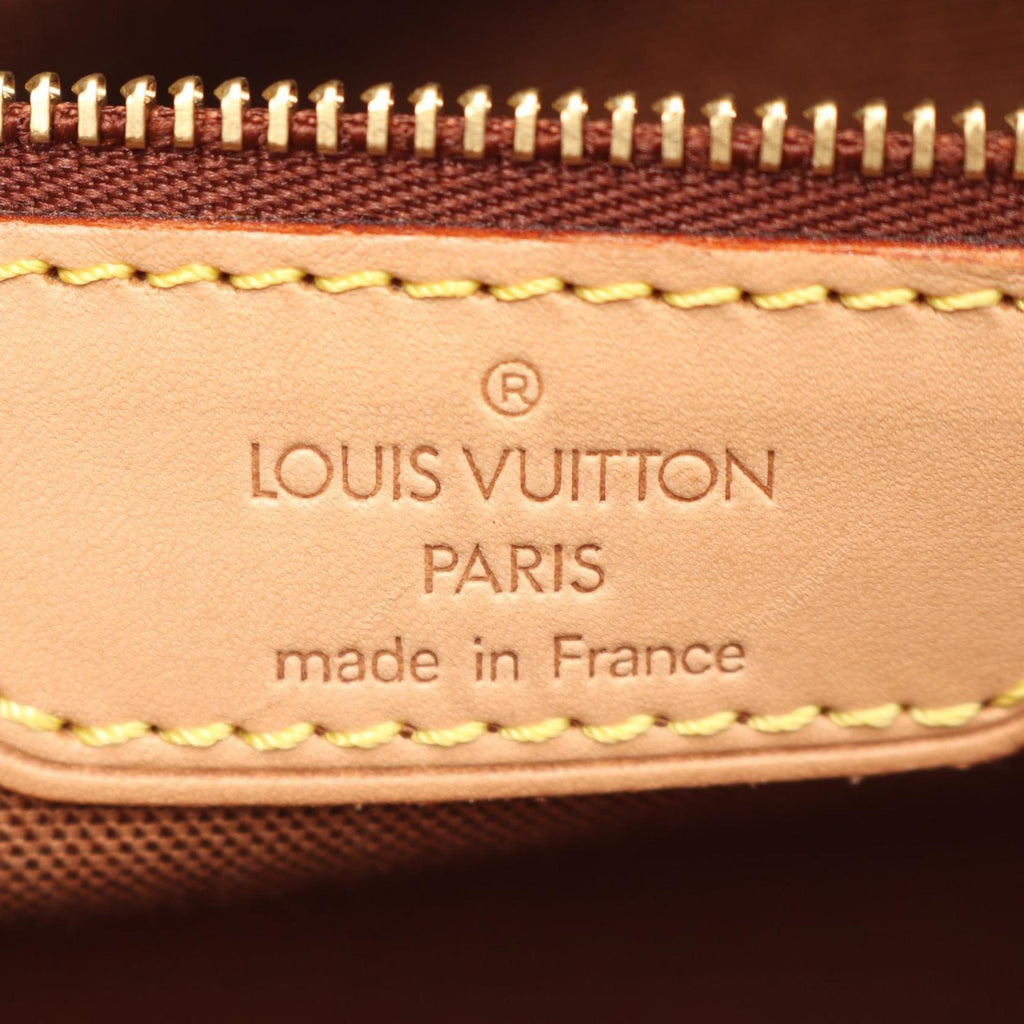 Louis Vuitton Brown Coated Canvas Leather Shoulder Bag (Pre-Owned)