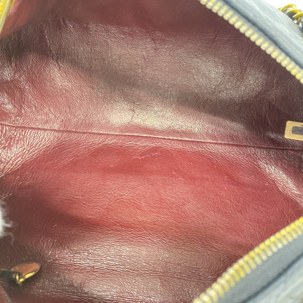 Vintage Front Pocket Shoulder Bag Quilted Lambskin Medium