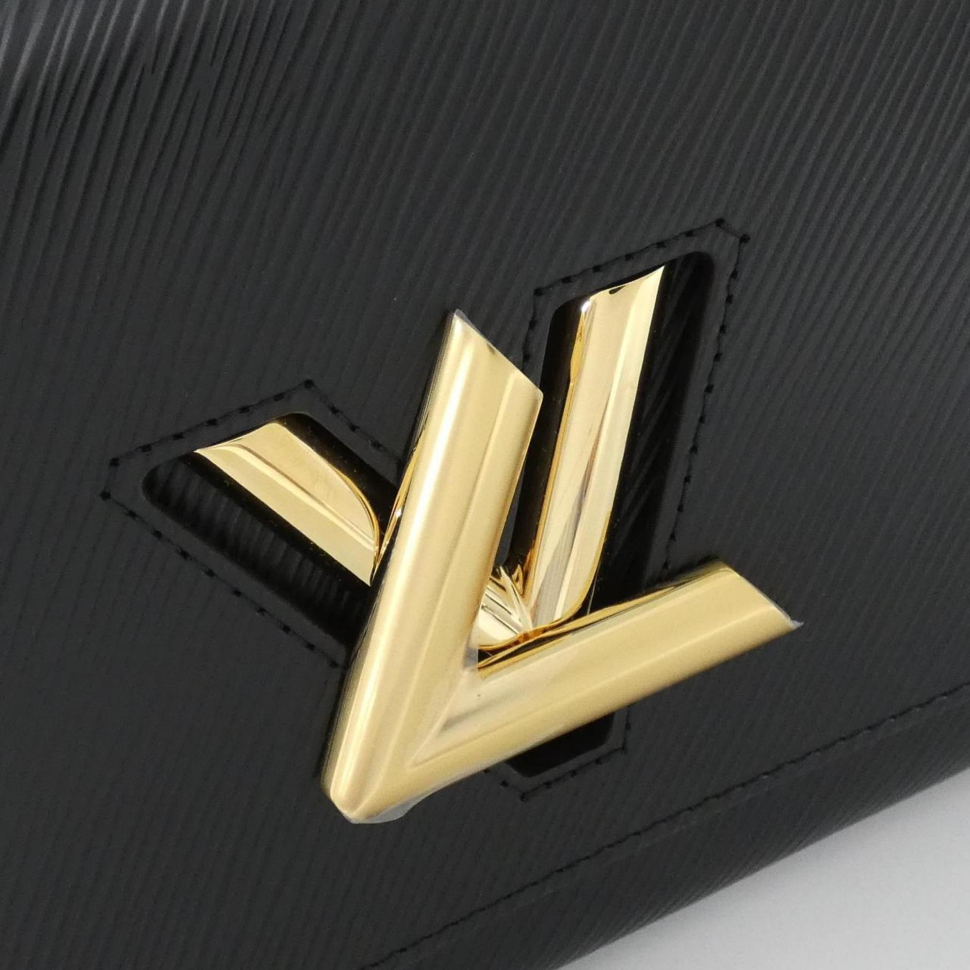 Louis Vuitton Black Leather Shoulder Bag (Pre-Owned)