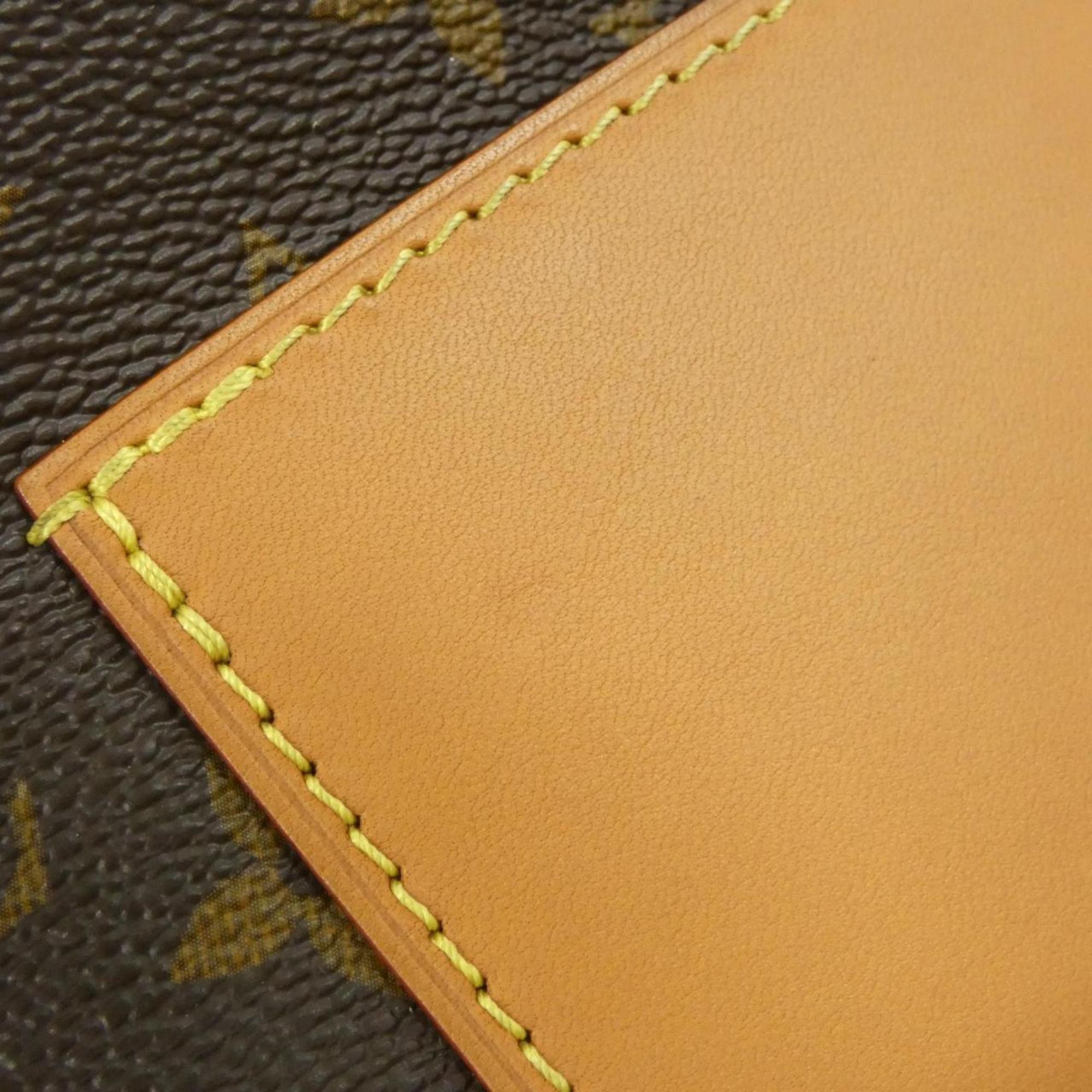 Louis Vuitton Marron Coated Canvas Shoulder Bag (Pre-Owned)