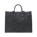 Louis Vuitton Black Leather Handbag (Pre-Owned)