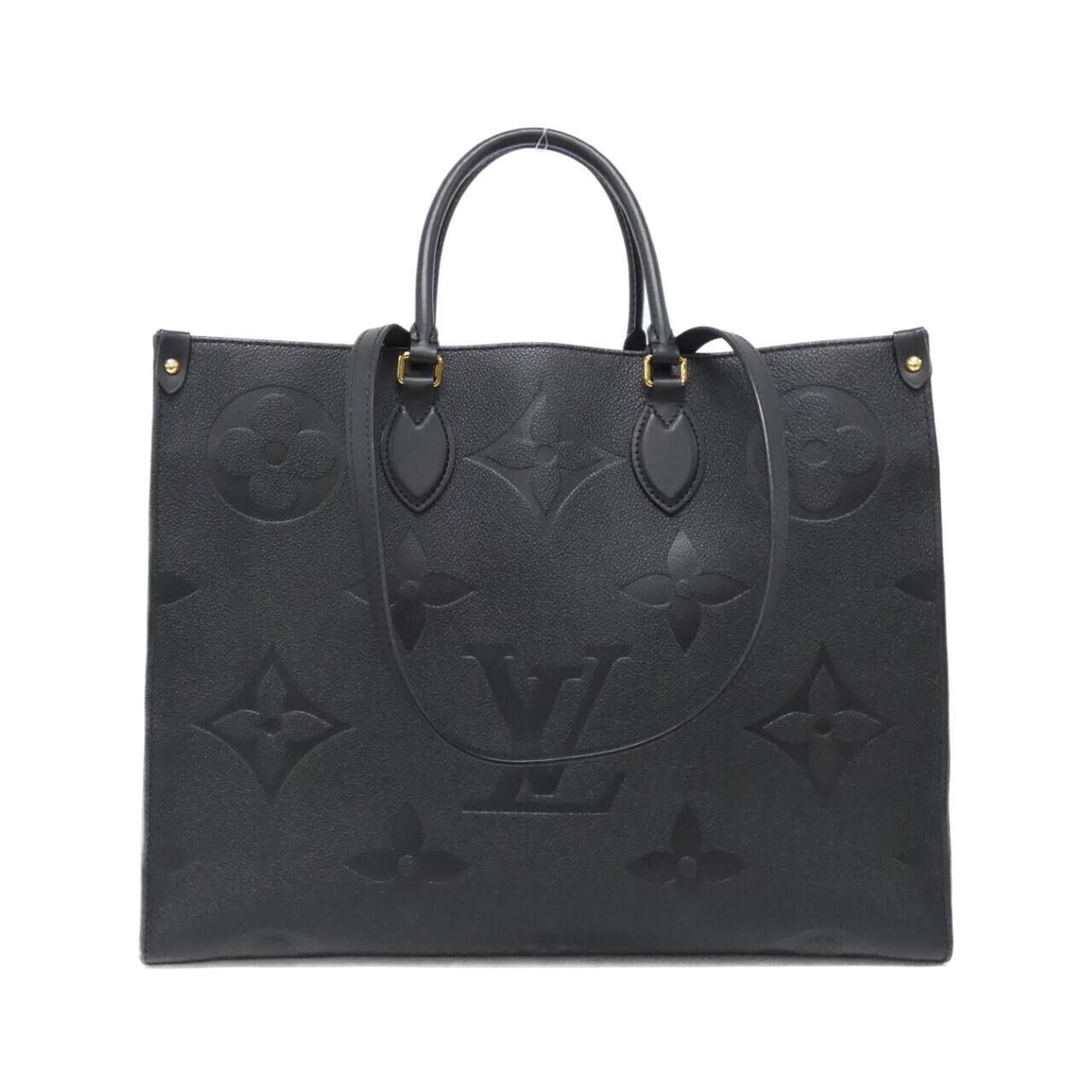 Louis Vuitton Black Leather Handbag (Pre-Owned)