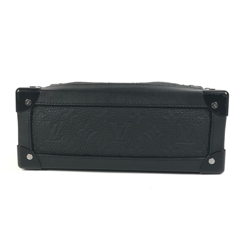Louis Vuitton Black Noir Leather Clutch Bag Shoulder Bag (Pre-Owned)
