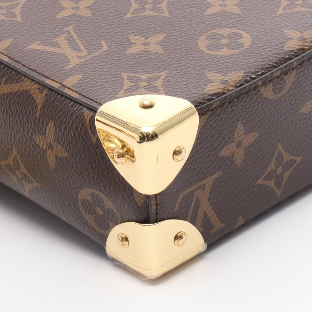 Louis Vuitton Brown Coated Canvas Leather Handbag (Pre-Owned)