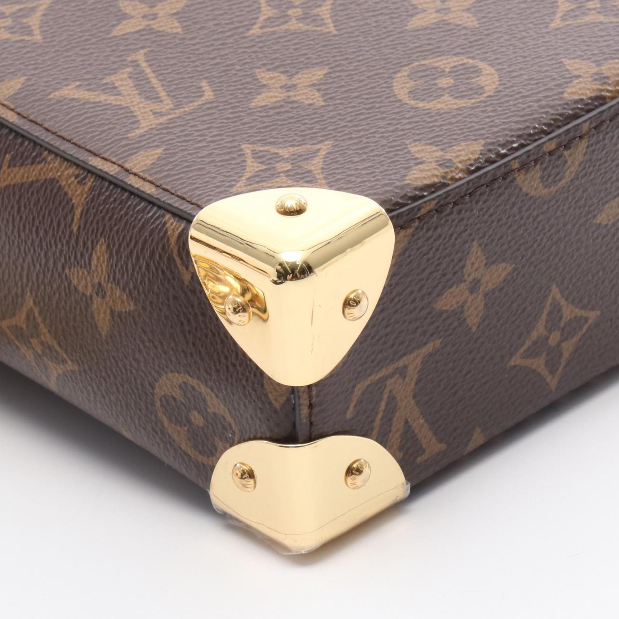 Louis Vuitton Brown Coated Canvas Leather Handbag (Pre-Owned)