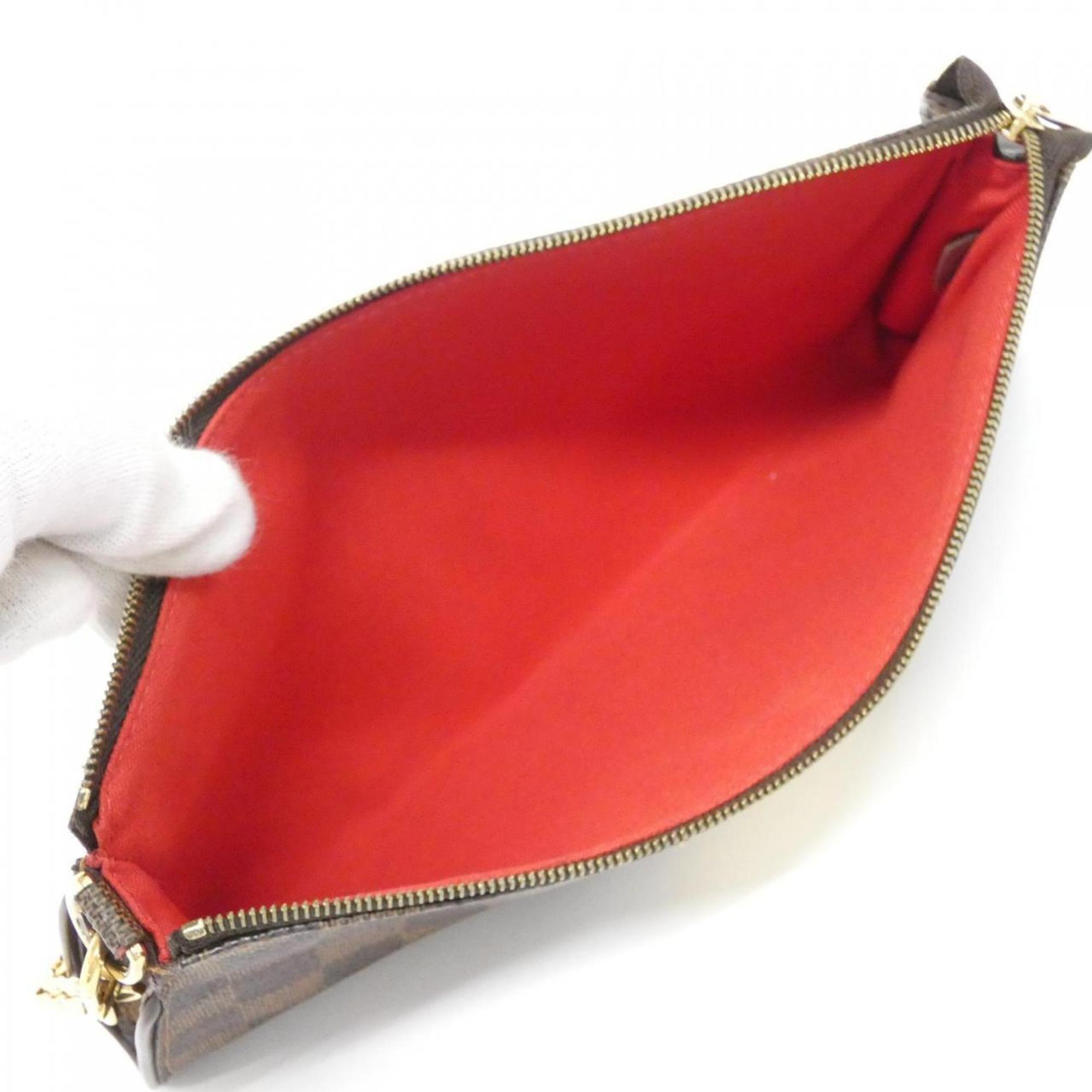 Louis Vuitton Ebene Coated Canvas Shoulder Bag (Pre-Owned)