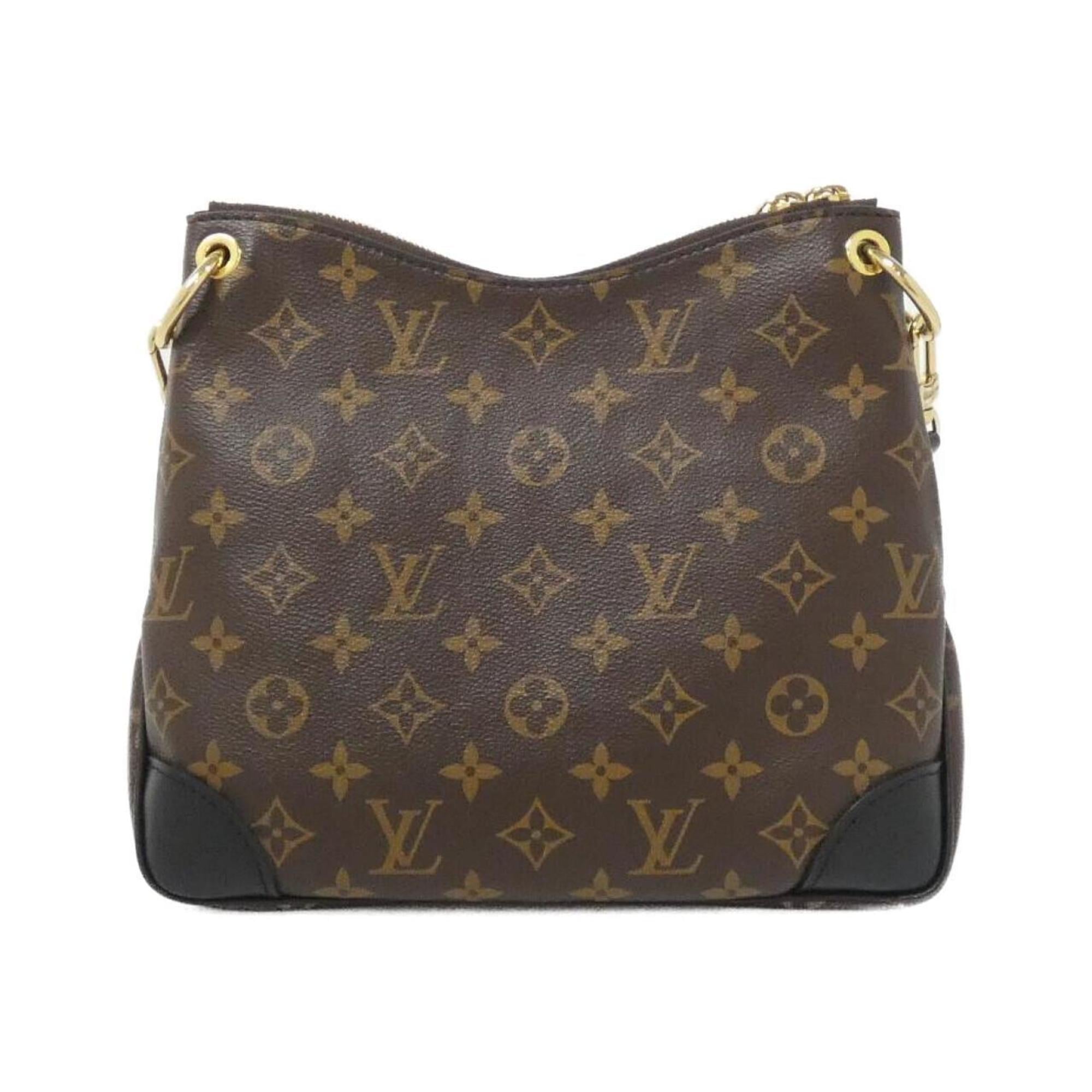 Louis Vuitton Black Marron Coated Canvas Shoulder Bag (Pre-Owned)