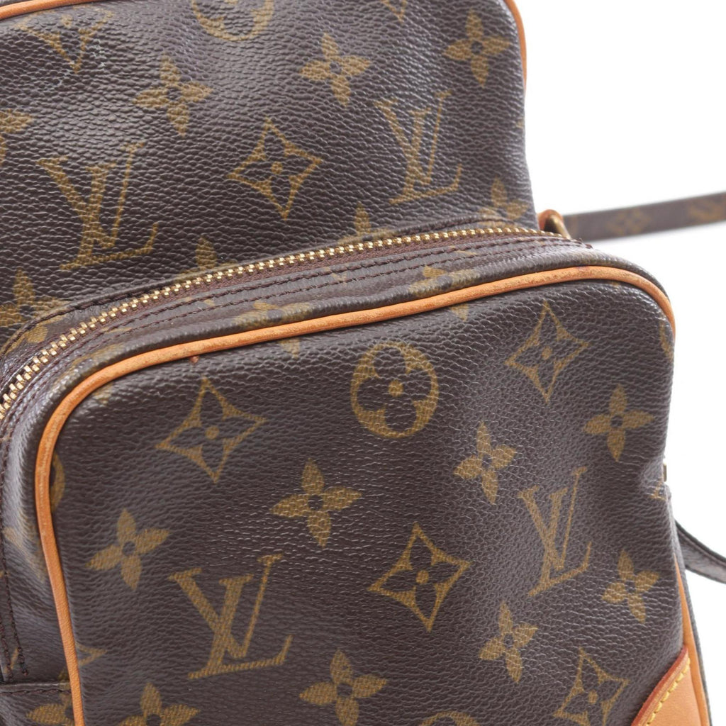 Louis Vuitton Brown Pvc Coated Canvas Leather Shoulder Bag (Pre-Owned)