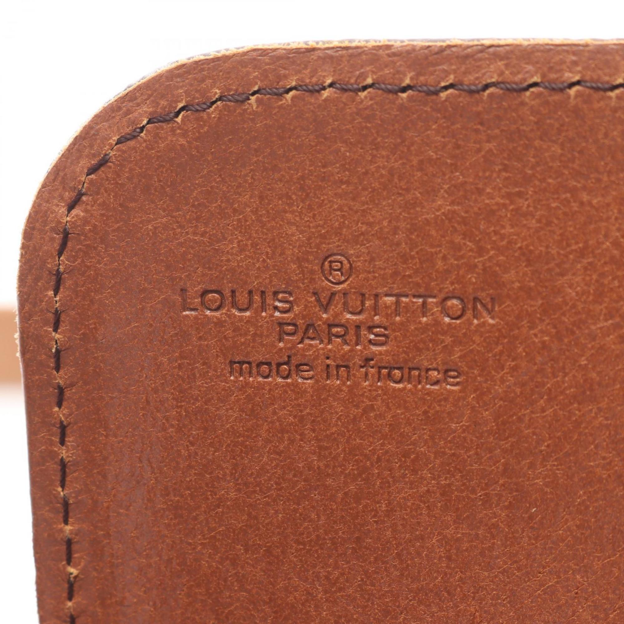 Louis Vuitton Brown Monogram Leather Shoulder Bag (Pre-Owned)