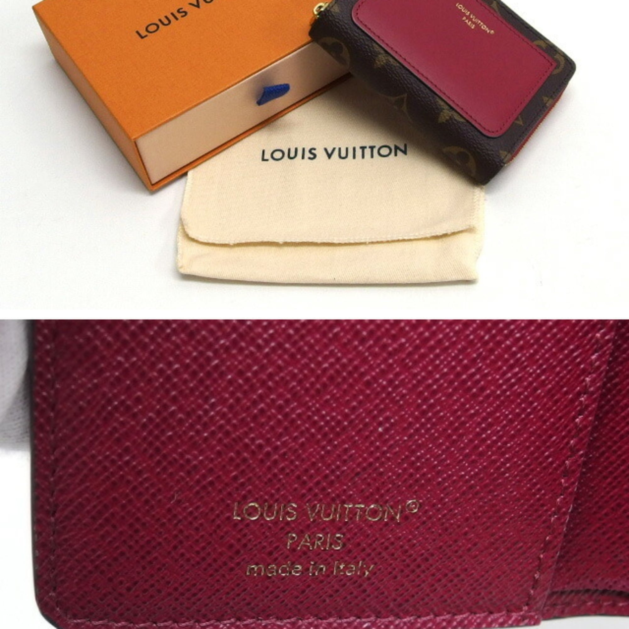 Louis Vuitton Fuchsia Pink Monogram Leather Wallet (Bi-Fold) (Pre-Owned)