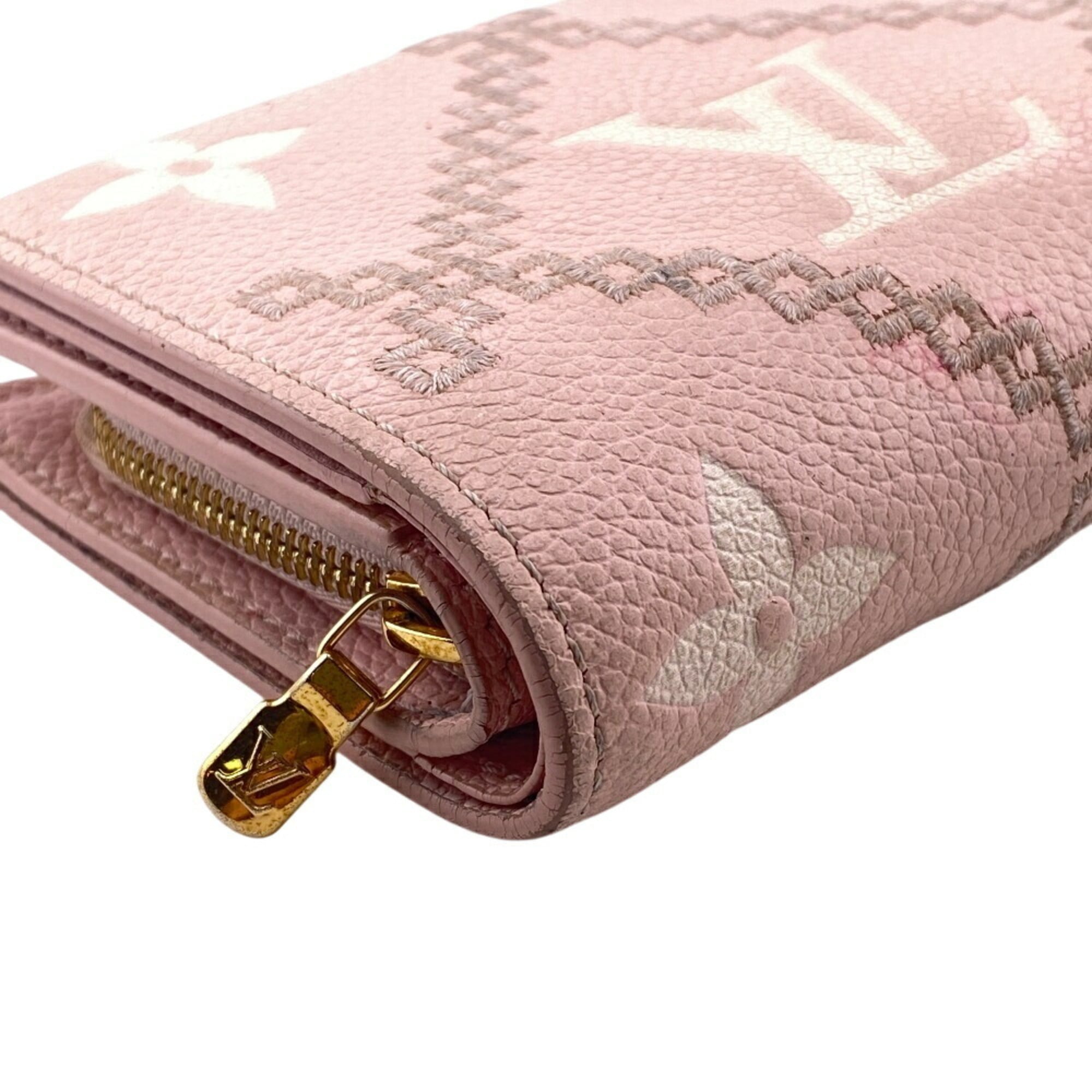 Louis Vuitton Pink Leather Wallet (Bi-Fold) (Pre-Owned)