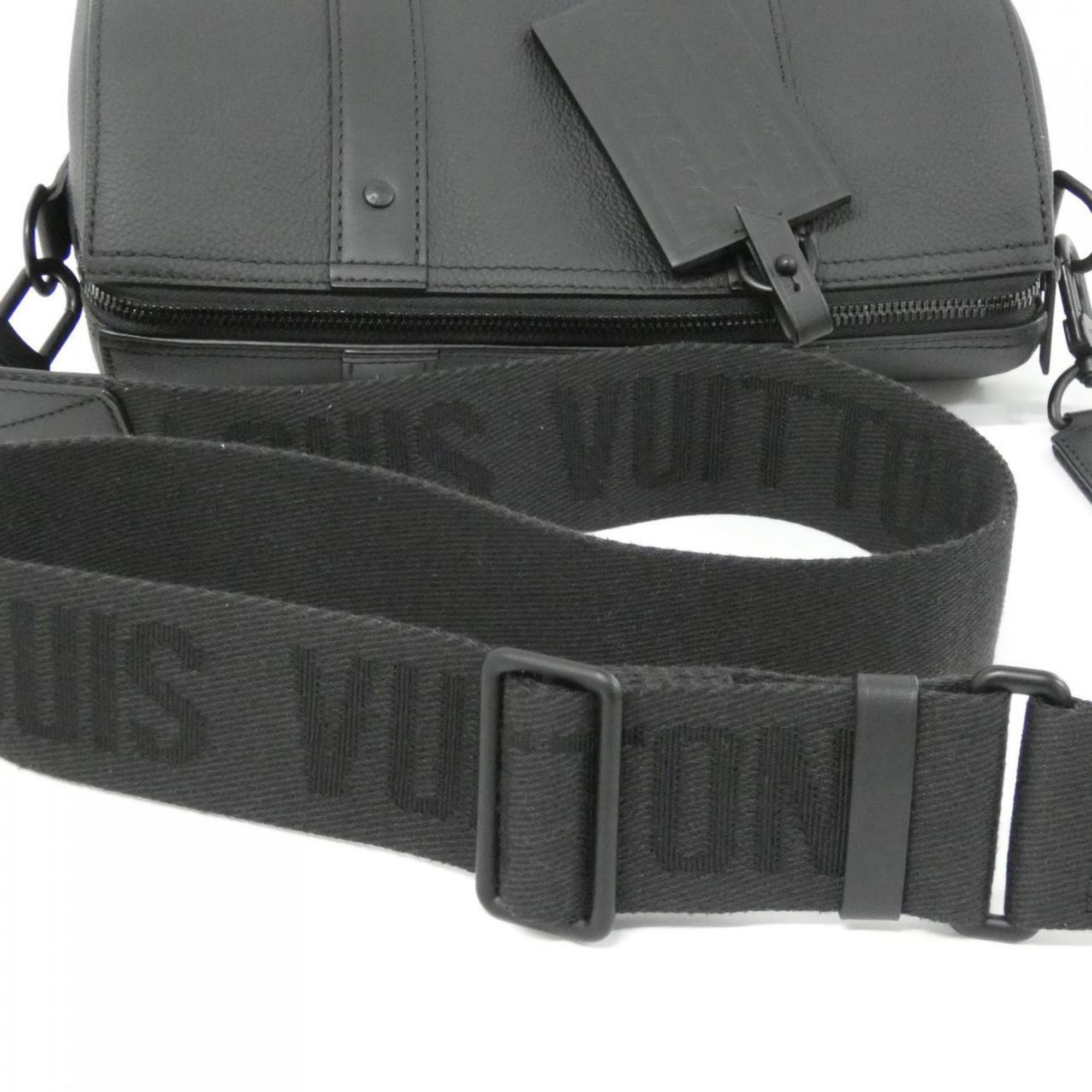 Louis Vuitton Black Leather Shoulder Bag (Pre-Owned)
