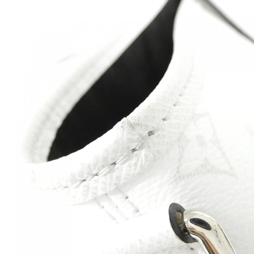 Louis Vuitton White Coated Canvas Leather Handbag (Pre-Owned)