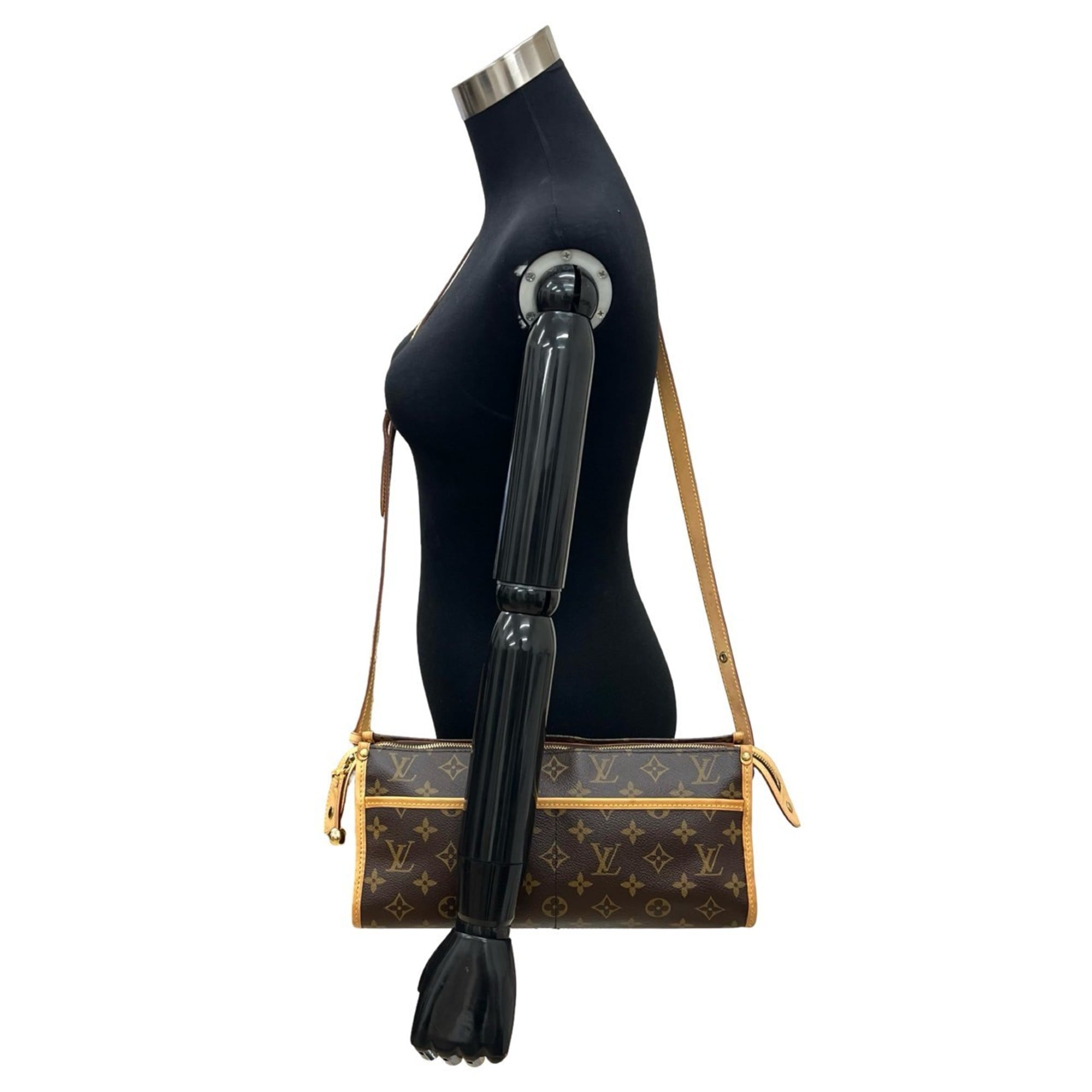 Louis Vuitton Brown Leather Pvc Pochette Shoulder Bag (Pre-Owned)