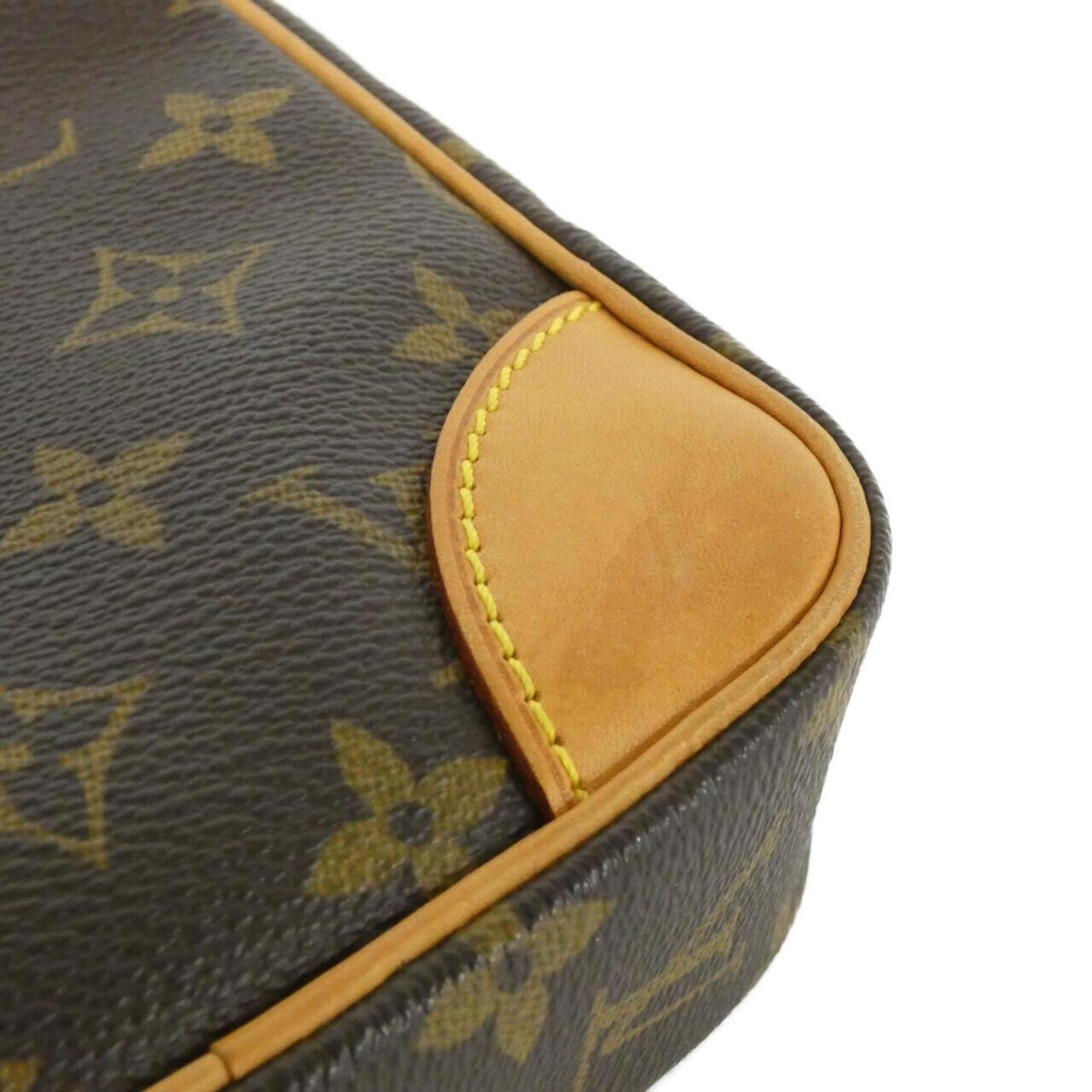 Louis Vuitton Monogram Marron Coated Canvas Shoulder Bag (Pre-Owned)
