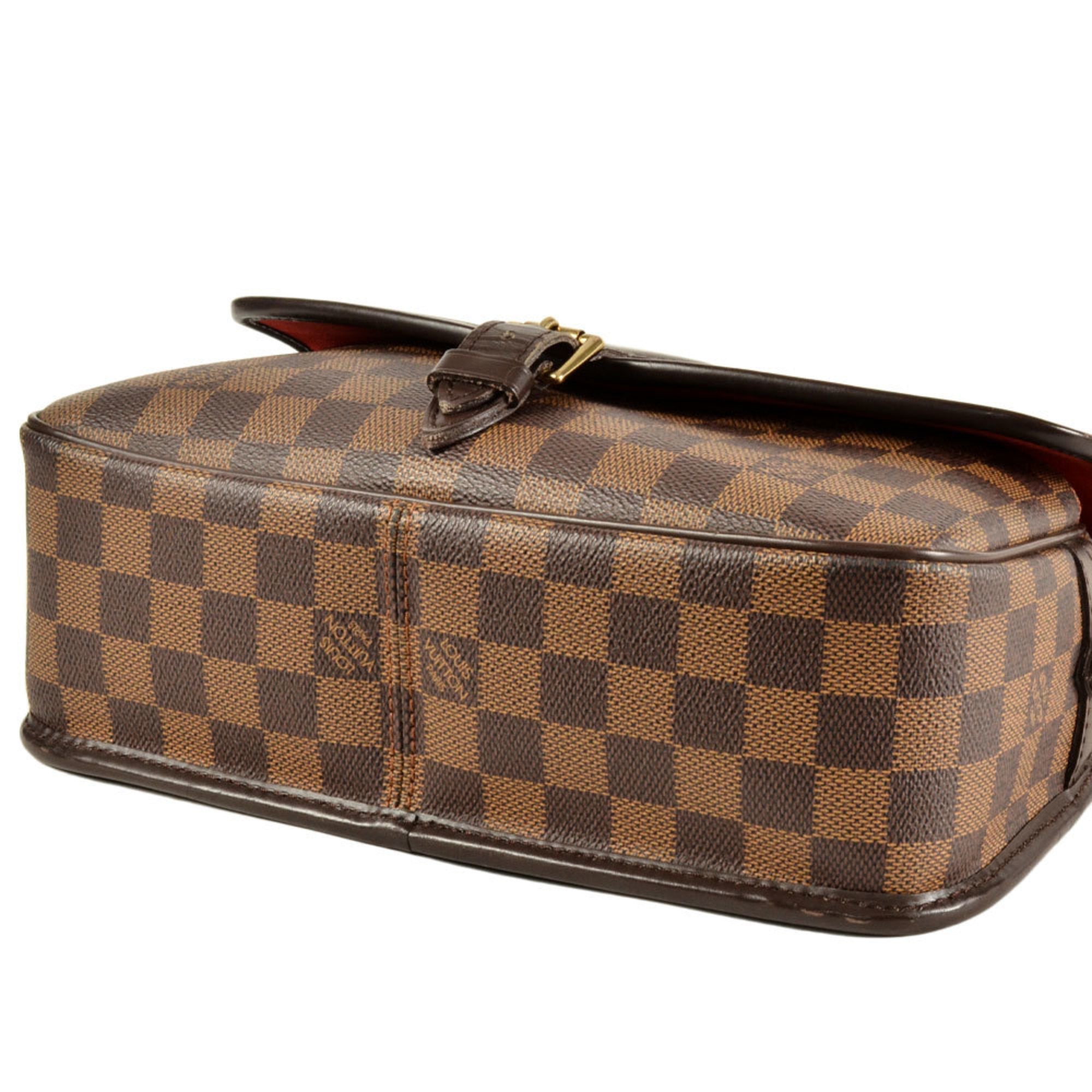 Louis Vuitton Brown Damier Canvas Ebene Damier Canvas Shoulder Bag (Pre-Owned)