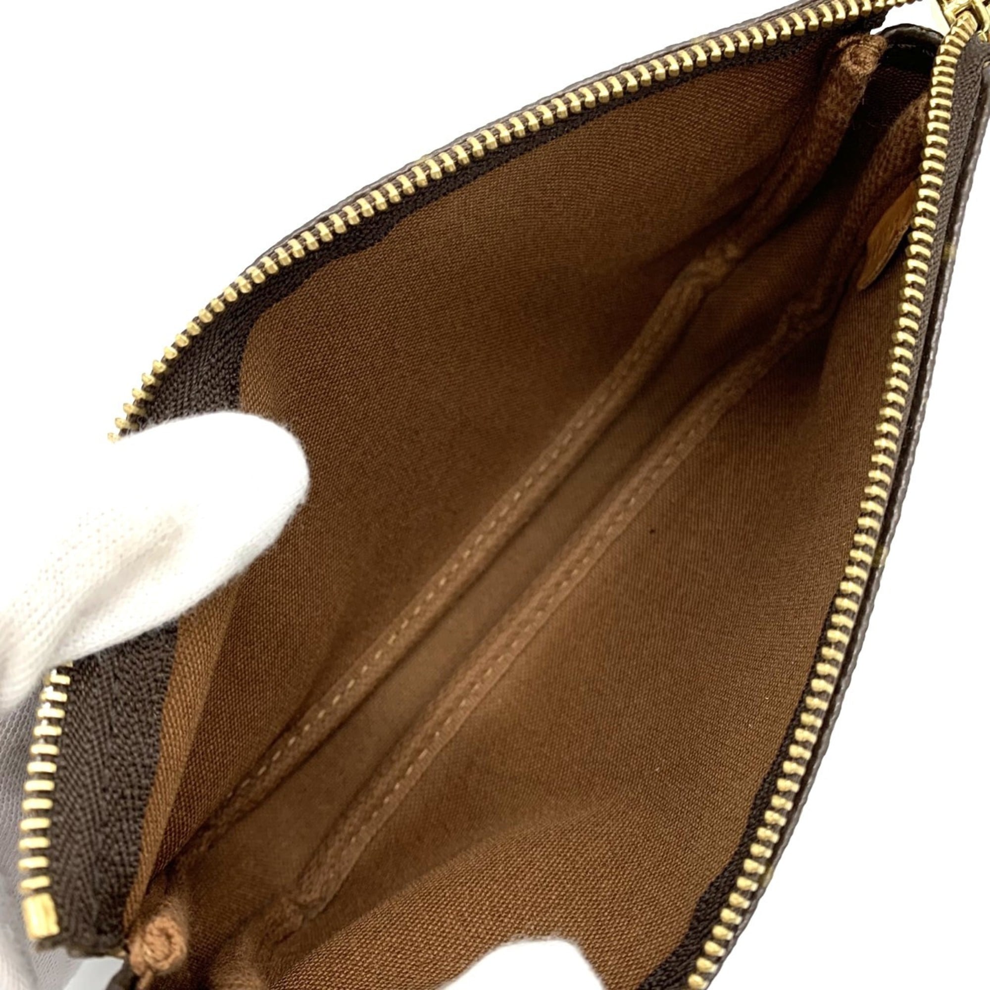 Louis Vuitton Monogram Brown Monogram Pochette Pouch (Pre-Owned)