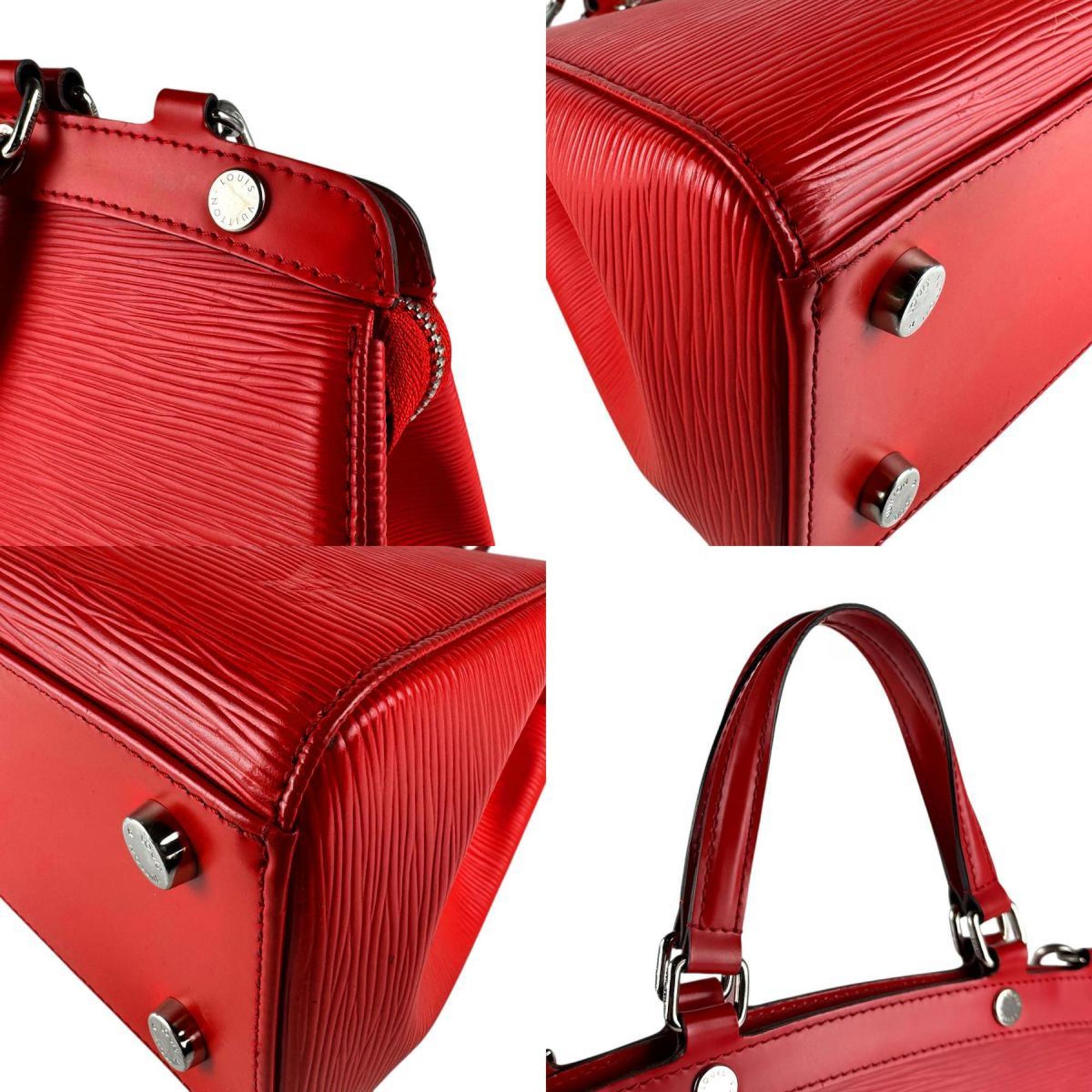 Louis Vuitton Red Color Epi Leather Handbag Shoulder Bag (Pre-Owned)