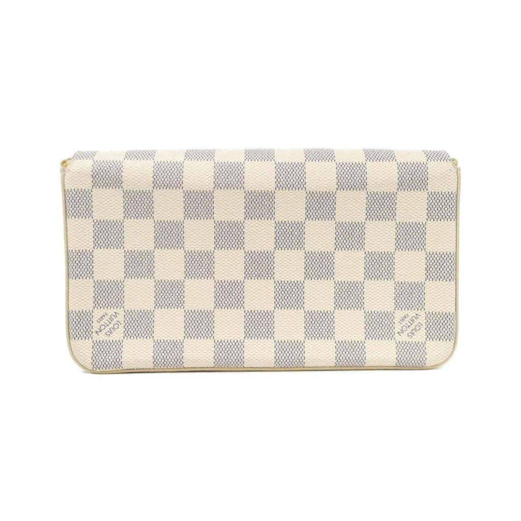 Louis Vuitton Azur Coated Canvas Pochette Pouch Shoulder Bag (Pre-Owned)
