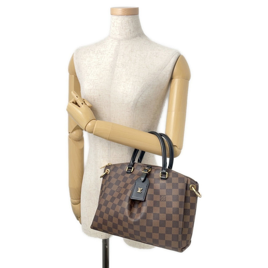 Louis Vuitton Damier Damier Canvas Ebene Noir Handbag (Pre-Owned)