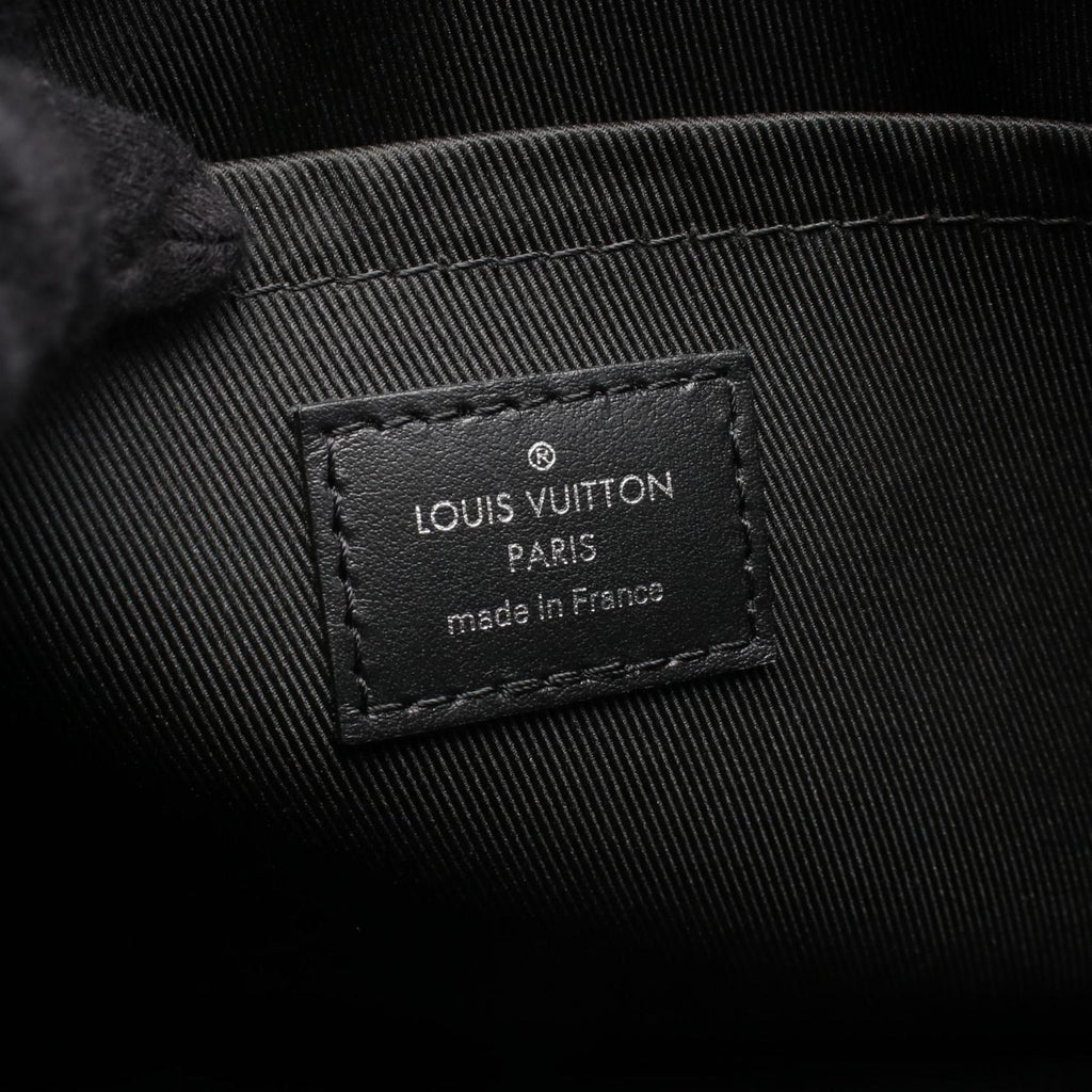Louis Vuitton Black Gray Pvc Coated Canvas Monogram Eclipse Leather Shoulder Bag (Pre-Owned)