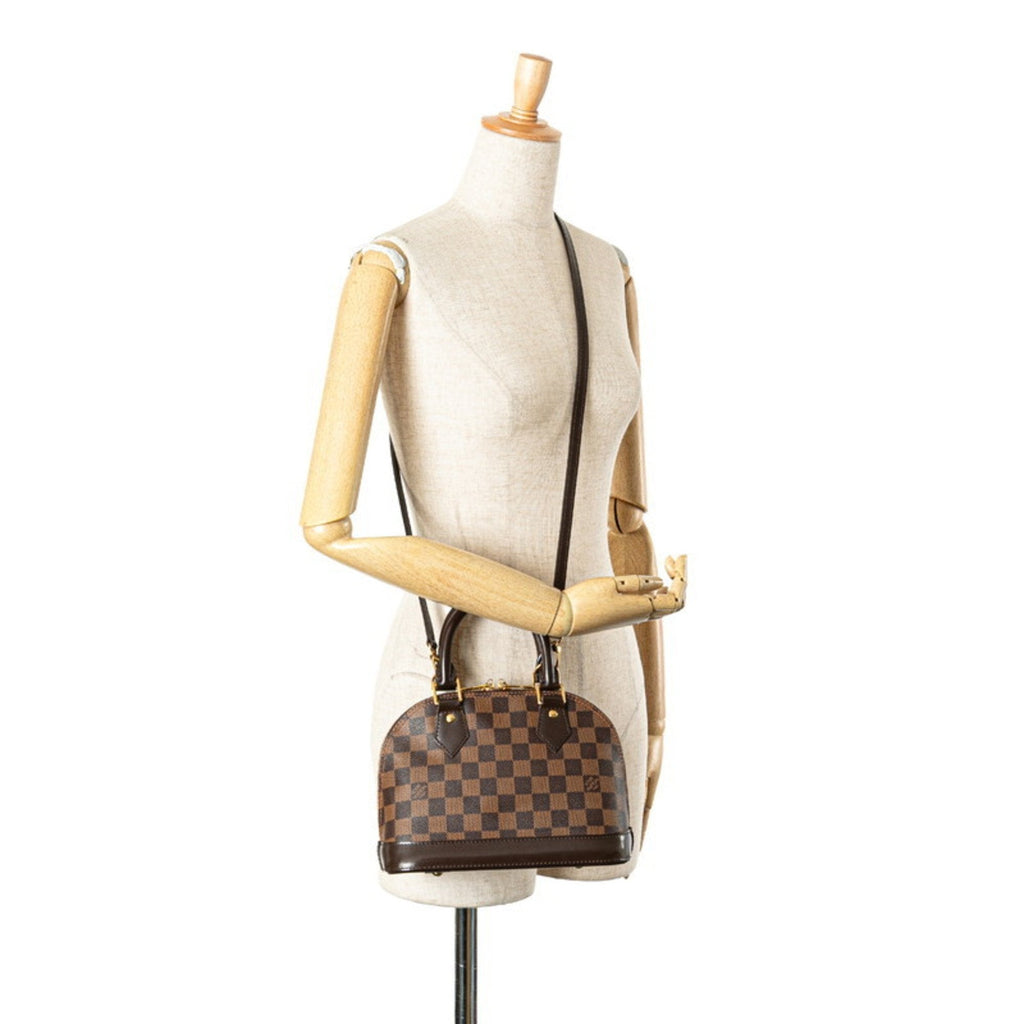 Louis Vuitton Brown Pvc Leather Handbag Shoulder Bag (Pre-Owned)