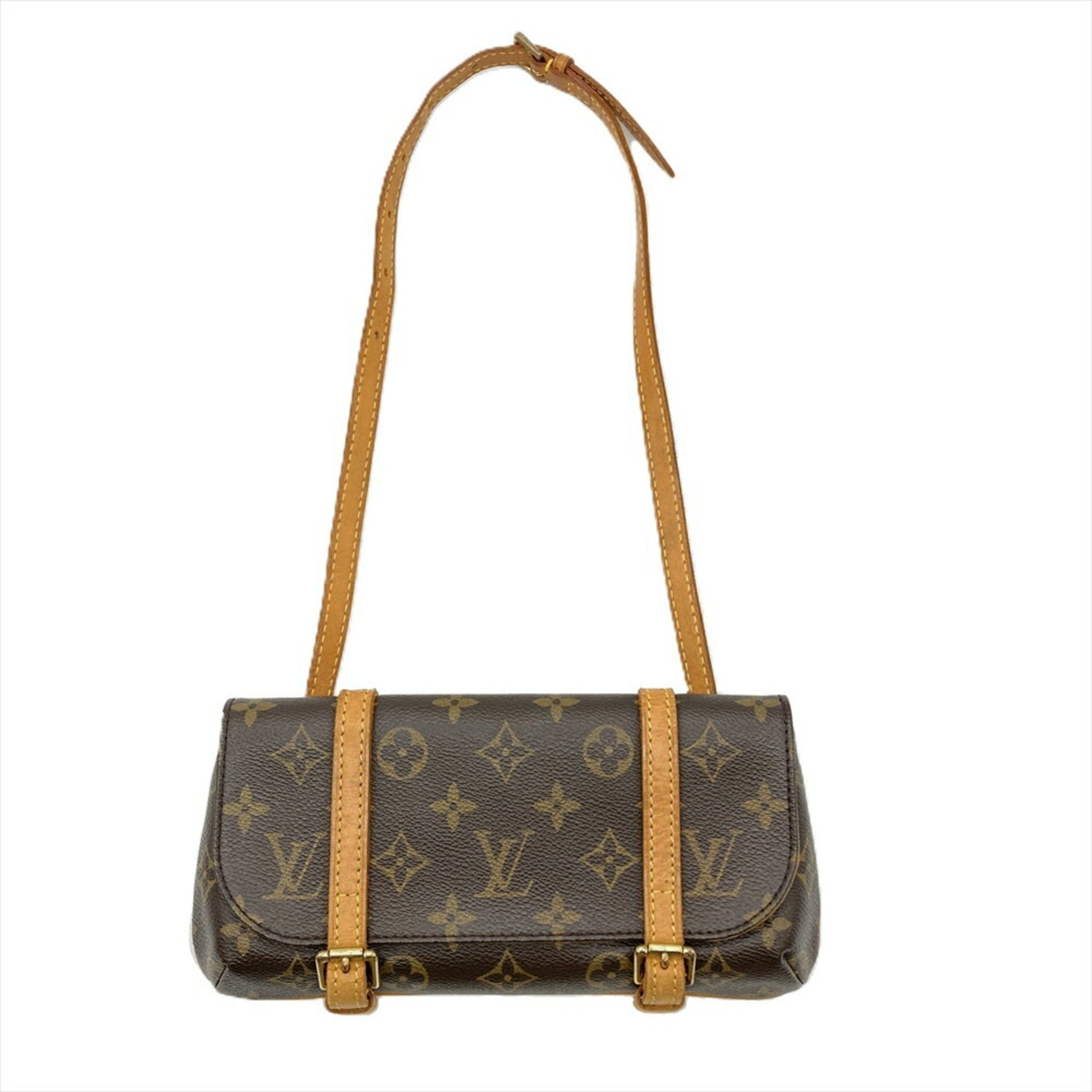 Louis Vuitton Monogram Brown Monogram Pochette Shoulder Bag (Pre-Owned)