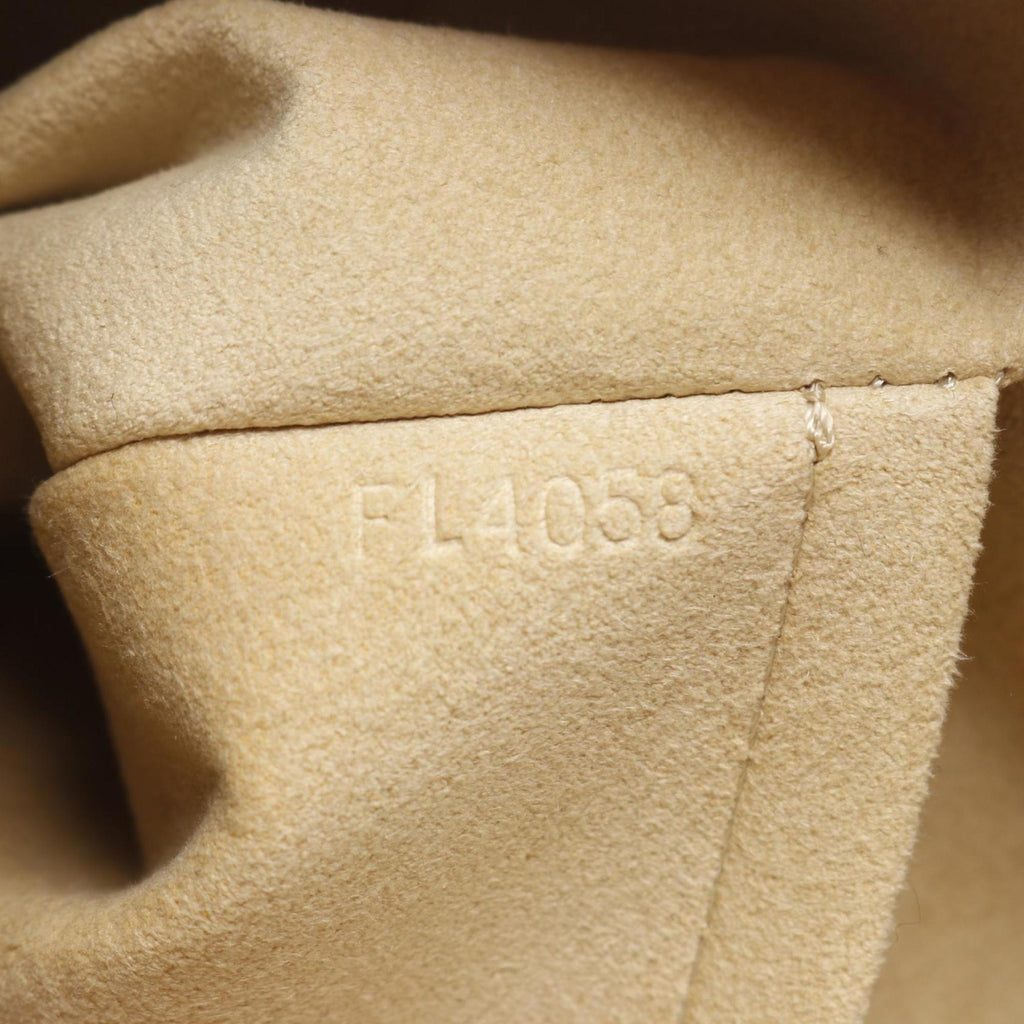 Louis Vuitton Brown Coated Canvas Leather Shoulder Bag (Pre-Owned)