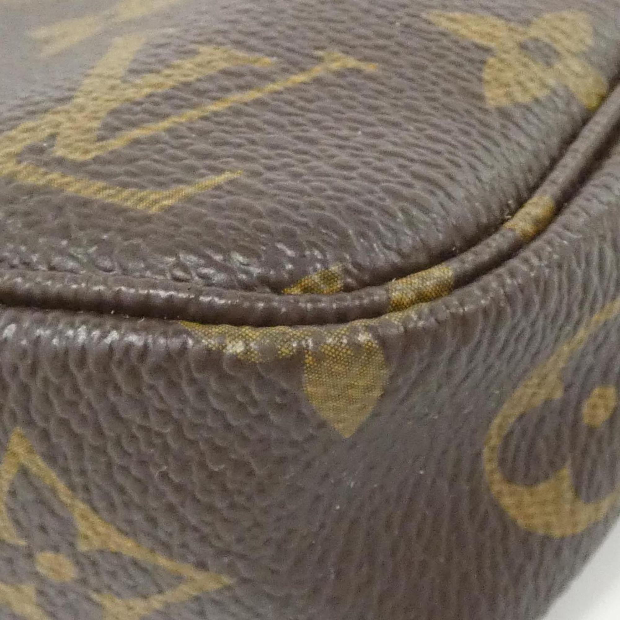 Louis Vuitton Marron Coated Canvas Pouch (Pre-Owned)