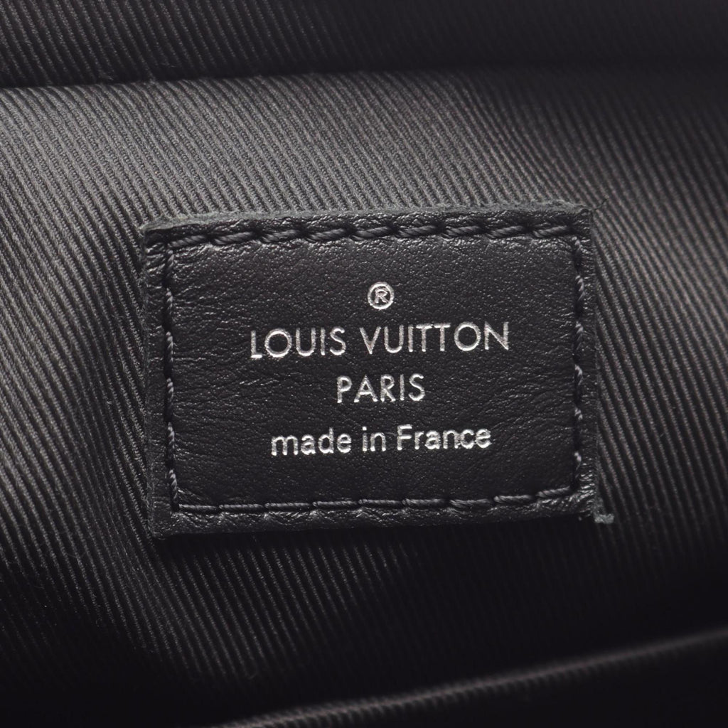 Louis Vuitton Gray White Coated Canvas Leather Shoulder Bag (Pre-Owned)