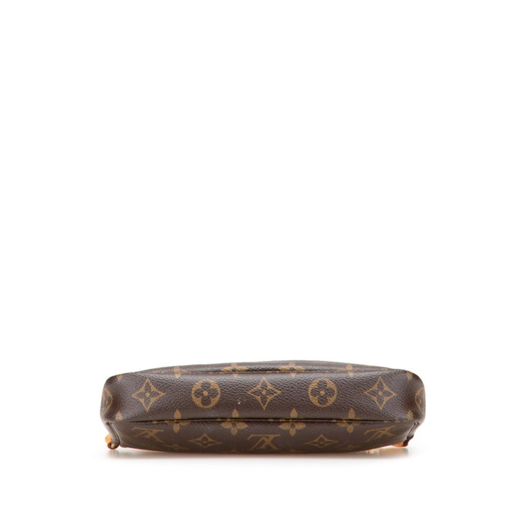 Louis Vuitton Monogram Brown Pvc Leather Pochette Pouch (Pre-Owned)
