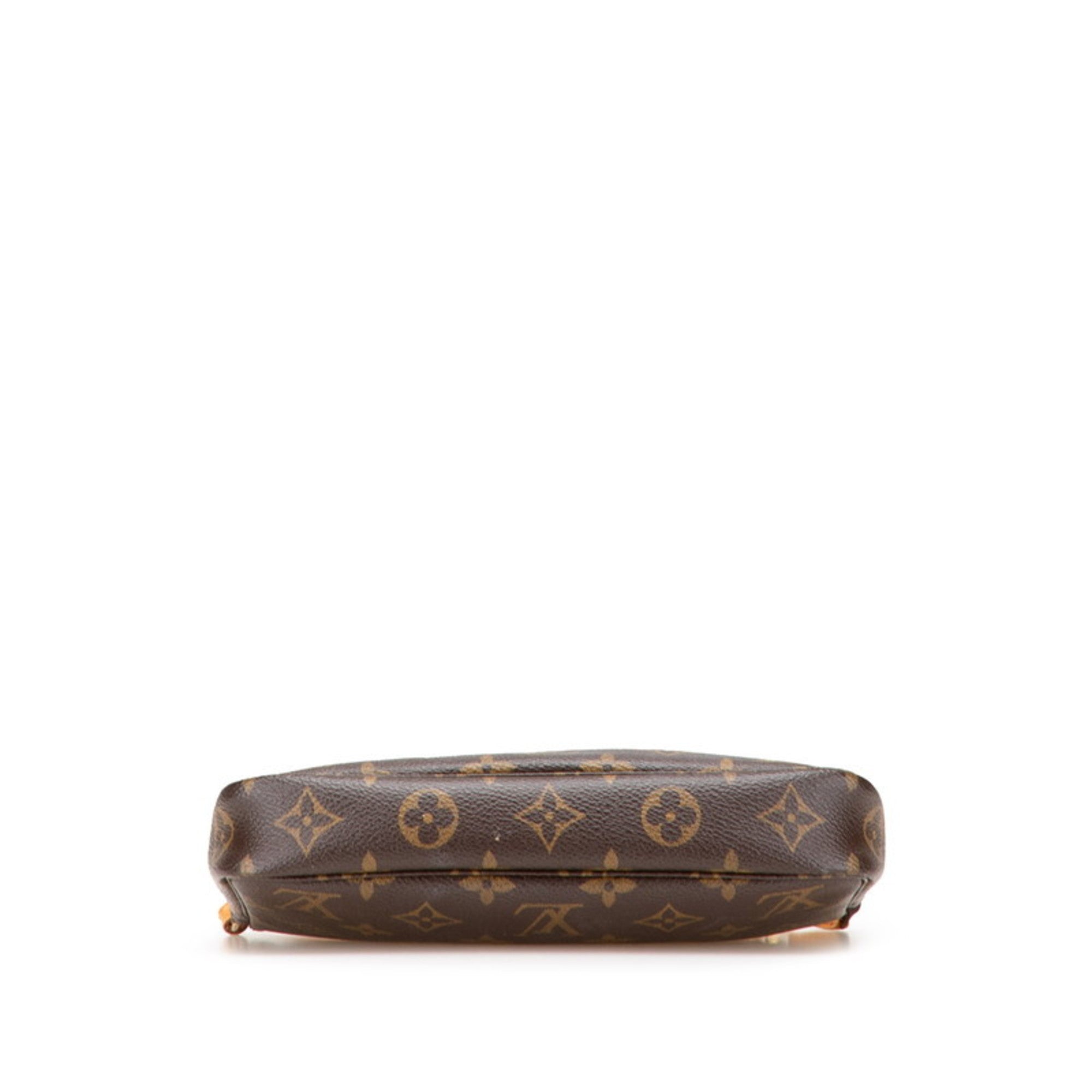 Louis Vuitton Monogram Brown Pvc Leather Pochette Pouch (Pre-Owned)