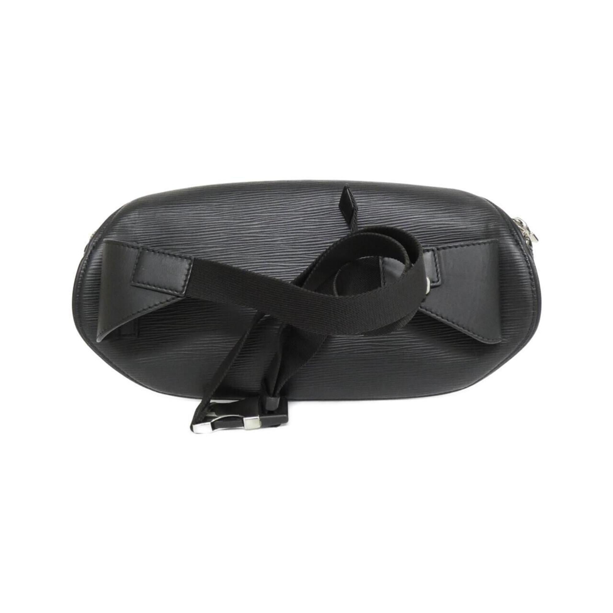 Louis Vuitton Black Leather Shoulder Bag (Pre-Owned)