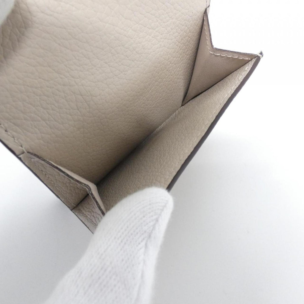 Louis Vuitton Grayish Leather Wallet (Tri-Fold) (Pre-Owned)