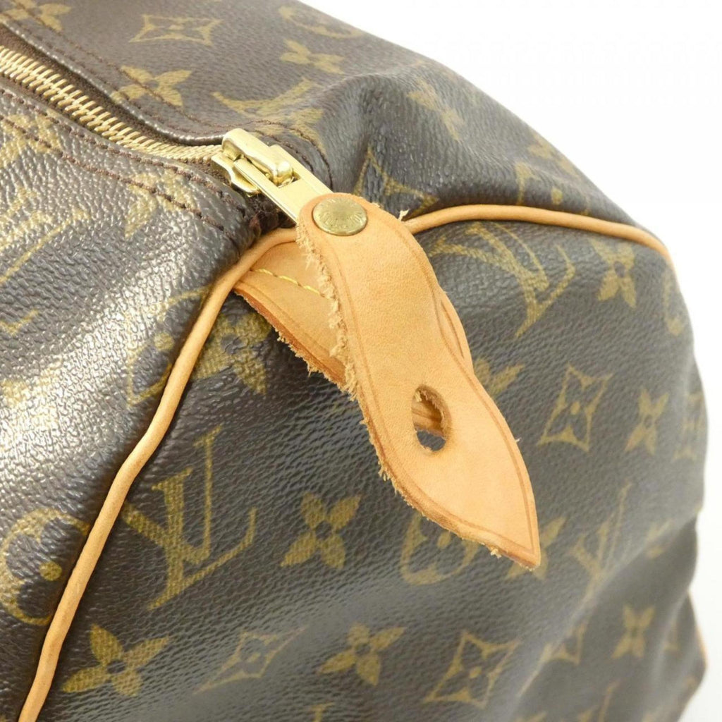 Louis Vuitton Marron Coated Canvas Boston Bag (Pre-Owned)