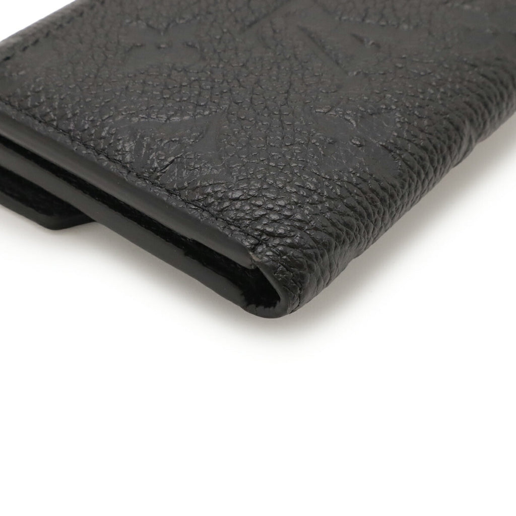 Louis Vuitton Black Noir Monogram Empreinte Leather Wallet (Tri-Fold) (Pre-Owned)