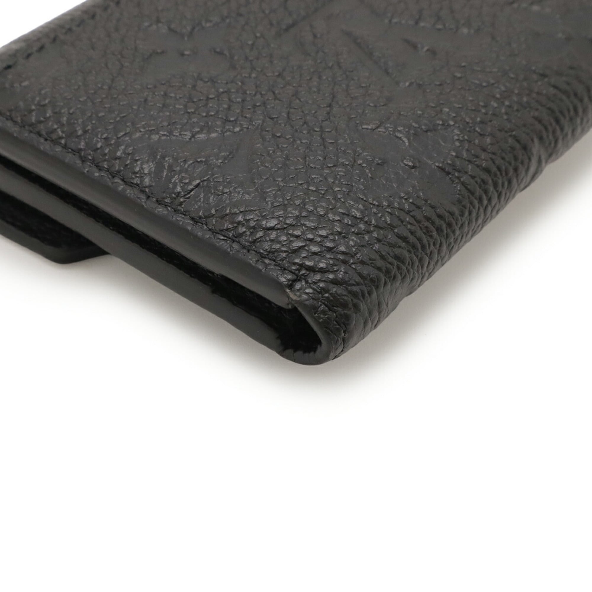 Louis Vuitton Black Noir Monogram Empreinte Leather Wallet (Tri-Fold) (Pre-Owned)