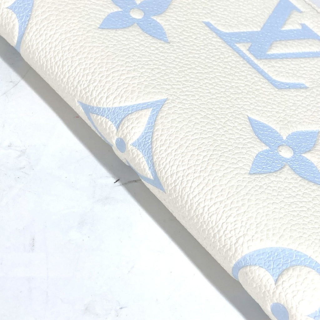 Louis Vuitton Monogram Empreinte Blue White Monogram Empreinte Long Bill Wallet (Bi-Fold) (Pre-Owned)