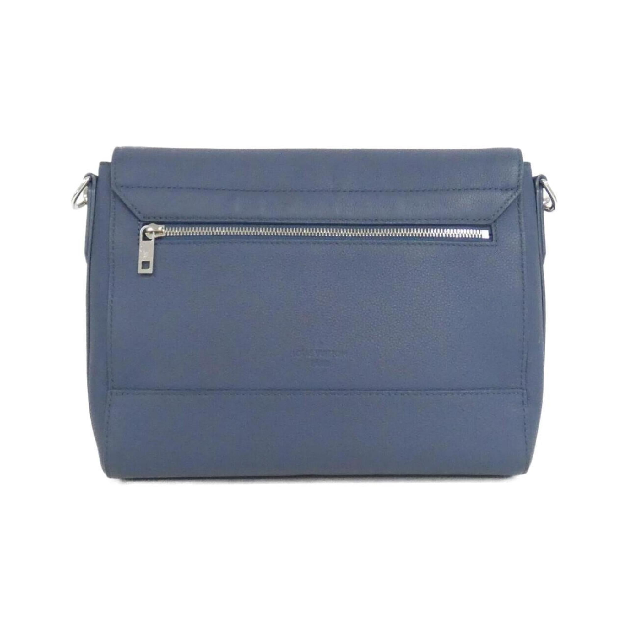 Louis Vuitton Blue Leather Shoulder Bag (Pre-Owned)