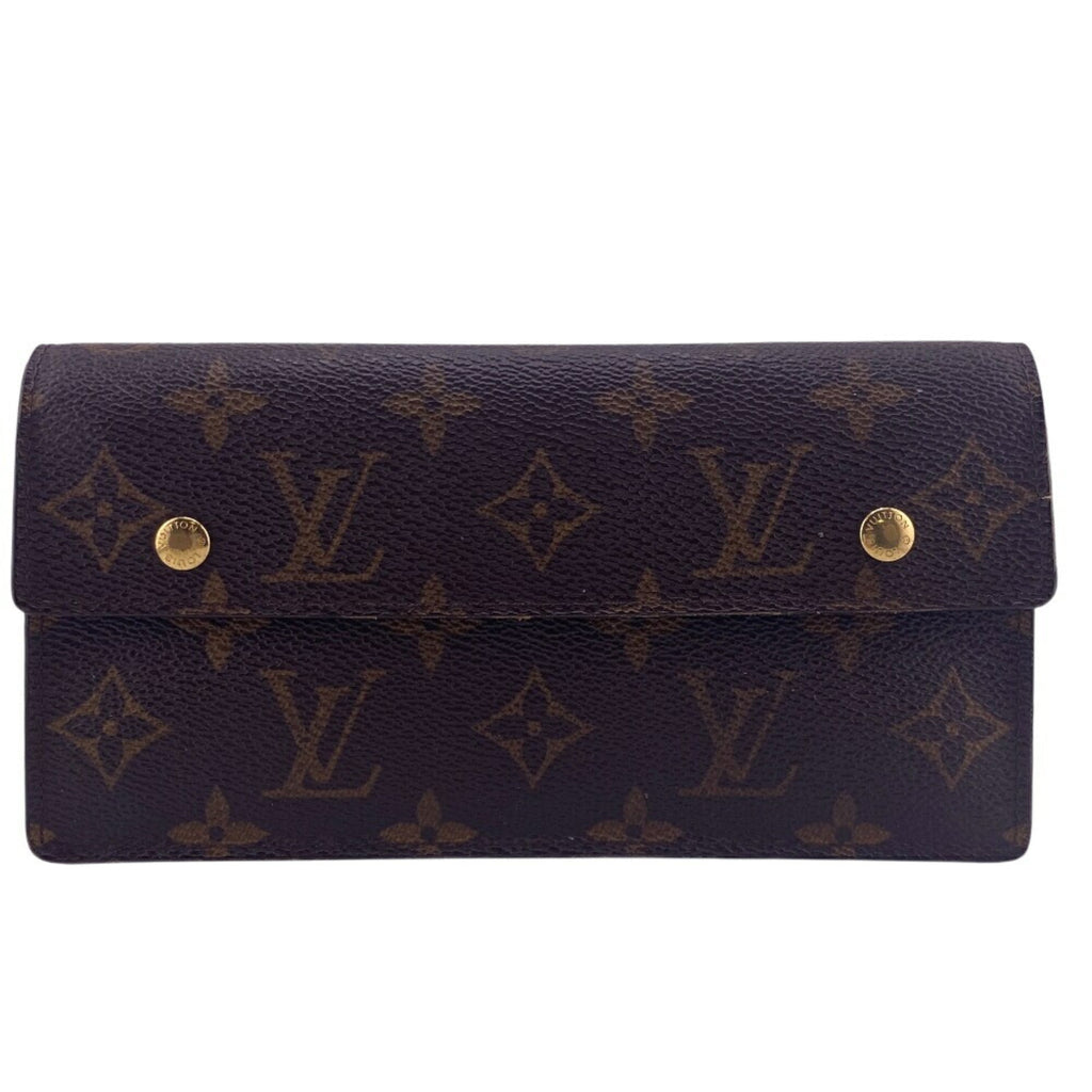 Louis Vuitton Monogram Brown Monogram Long Wallet (Bi-Fold) (Pre-Owned)